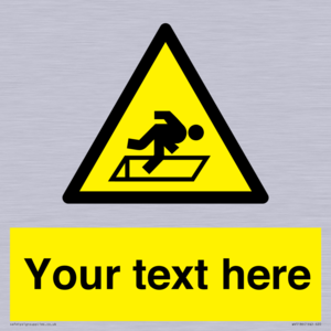 Custom Warning Hatch Sign